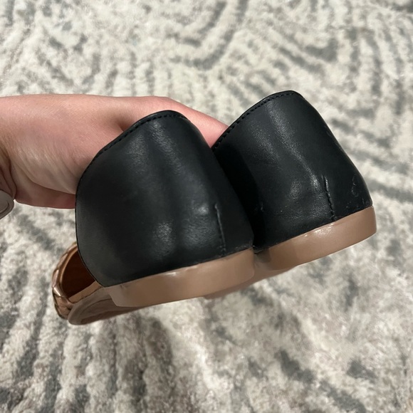 Agave Girl Leather Made in Mexico Weaved Pointed Toe Rose Gold Flats Size 7 - Picture 6 of 8